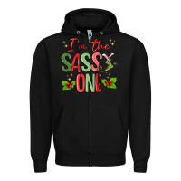 Black im the sassy one Zipper Hoodie - MaliasSmallBusiness