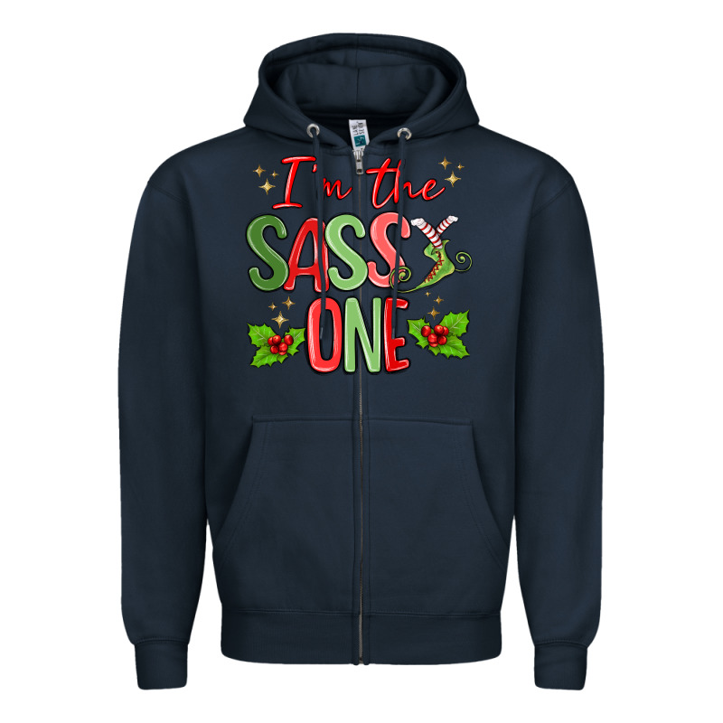 Im The Sassy One Zipper Hoodie by MaliasSmallBusiness | Teevron