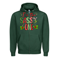 Sports Green im the sassy one Zipper Hoodie - MaliasSmallBusiness