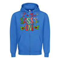 True Royal im the sassy one Zipper Hoodie - MaliasSmallBusiness