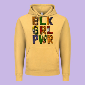 Black Girl Power Vintage Hoodie Designed By Bundleandbundleshop