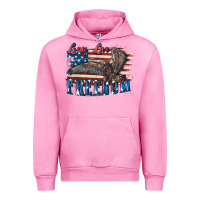 Fuchsia Pink Long live freedom 4th of july Urban Hoodie - CowGirlArtShop