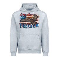 Heather Grey Long live freedom 4th of july Urban Hoodie - CowGirlArtShop