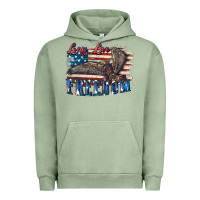 Pigment Oil Green Long live freedom 4th of july Urban Hoodie - CowGirlArtShop