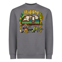 Storm happy camper caravan and gnome Heavyweight Sweatshirt - BarkalooDesign