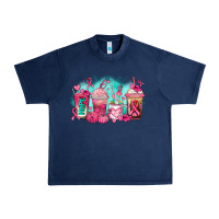Navy breast cancer  coffee cups Urban Heavy Tee - AdoDesignShop