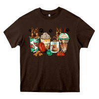 Chocolate Brown german shepherds coffee cups Heavy Core Tee - Zillion Design Studio