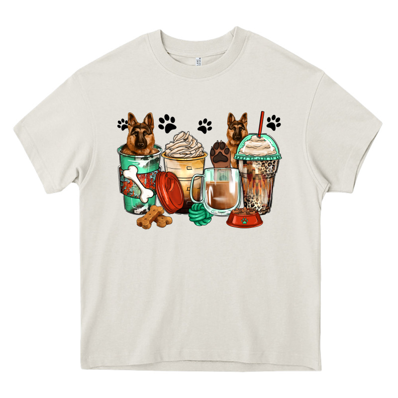 German Shepherds Coffee Cups Heavy Core Tee by Zillion Design Studio | Teevron