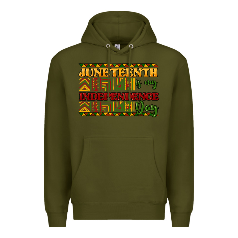 Juneteenth Is My Independence Day Premium Hoodie by NancyCooperArtShop | Teevron