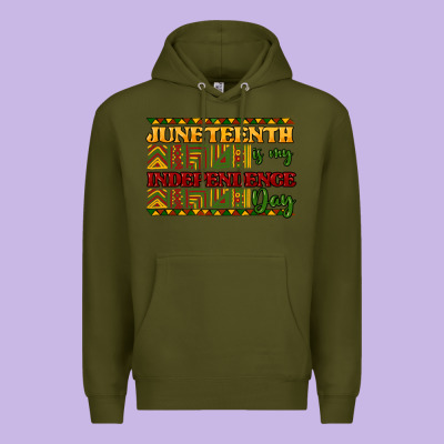 Juneteenth Is My Independence Day Premium Hoodie Designed By Nancycooperartshop