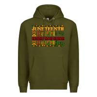Army Green juneteenth is my independence day Premium Hoodie - NancyCooperArtShop