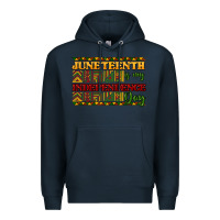 Navy juneteenth is my independence day Premium Hoodie - NancyCooperArtShop