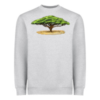 Heather Grey acacia tree Heavyweight Sweatshirt - LillyAllenDesigns