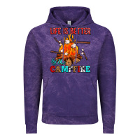 Cloud Purple life is better by the campfire with marshmallows Vintage Hoodie - AdoDesignShop