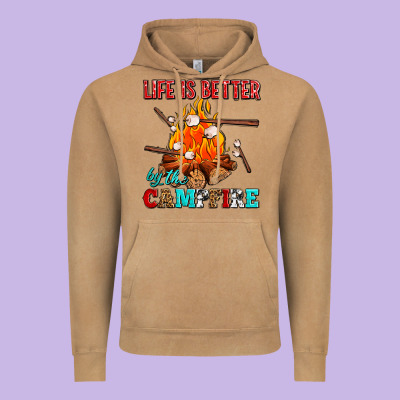 Life Is Better By The Campfire With Marshmallows Vintage Hoodie Designed By Adodesignshop