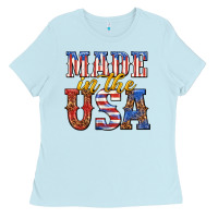 Baby Blue made in the usa Ladies Tee - texasbilliewilder