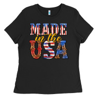 Black made in the usa Ladies Tee - texasbilliewilder
