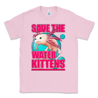 Bubblegum Pink save the water kittens axolotl Classic Tee - Jasminsmagicworld