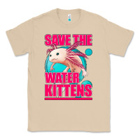 Mushroom save the water kittens axolotl Classic Tee - Jasminsmagicworld
