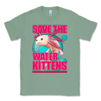 Sage save the water kittens axolotl Classic Tee - Jasminsmagicworld