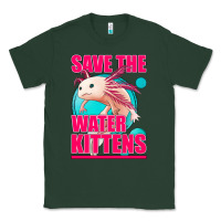 Sports Green save the water kittens axolotl Classic Tee - Jasminsmagicworld
