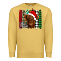 Antique Gold Merry Christmas Cow Premium Sweatshirt - Bettercallsaul
