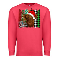 Cardinal Merry Christmas Cow Premium Sweatshirt - Bettercallsaul