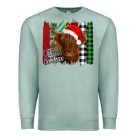 Seafoam Merry Christmas Cow Premium Sweatshirt - Bettercallsaul