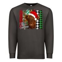Smoke Merry Christmas Cow Premium Sweatshirt - Bettercallsaul