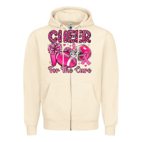 Sandshell cheer for the cure Zipper Hoodie - MaliasSmallBusiness