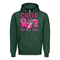 Sports Green cheer for the cure Zipper Hoodie - MaliasSmallBusiness