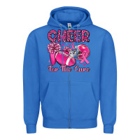 True Royal cheer for the cure Zipper Hoodie - MaliasSmallBusiness