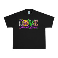 Black love mardi gras fleur de lis sunflower leopard and beads Urban Heavy Tee - Artiststas
