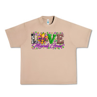 Burro love mardi gras fleur de lis sunflower leopard and beads Urban Heavy Tee - Artiststas