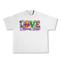 Lunar Rock love mardi gras fleur de lis sunflower leopard and beads Urban Heavy Tee - Artiststas