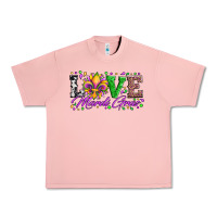 Salmon love mardi gras fleur de lis sunflower leopard and beads Urban Heavy Tee - Artiststas