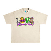 Sandshell love mardi gras fleur de lis sunflower leopard and beads Urban Heavy Tee - Artiststas