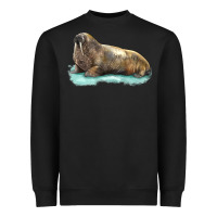 Black Walrus Heavyweight Sweatshirt - LillyAllenDesigns