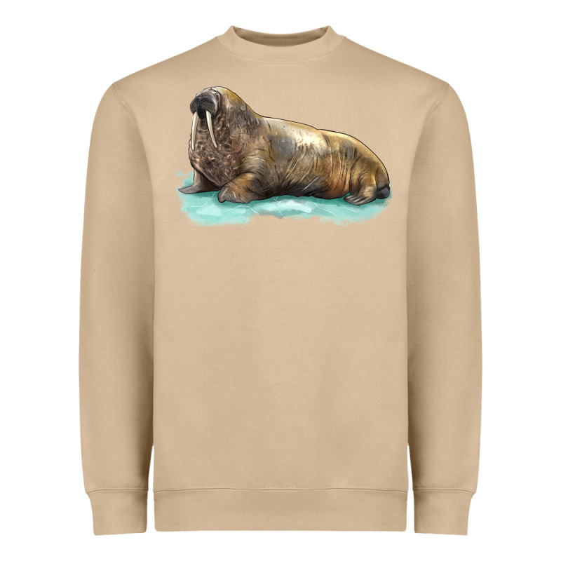 Walrus Heavyweight Sweatshirt by LillyAllenDesigns | Teevron