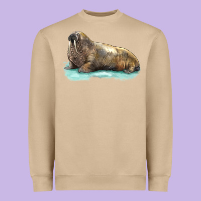 Walrus Heavyweight Sweatshirt Designed By Lillyallendesigns