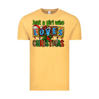 Vintage Mustard just a girl who loves christmas Vintage Tee - AdoDesignShop