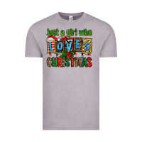 Vintage Zinc just a girl who loves christmas Vintage Tee - AdoDesignShop