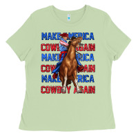 Matcha make america cowboy again Ladies Tee - texasbilliewilder