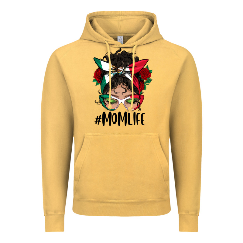 Mexican Mom Life Messy Bun Mama Vintage Hoodie by BundleAndBundleShop | Teevron