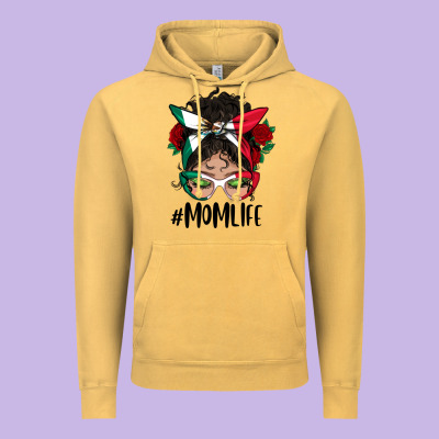 Mexican Mom Life Messy Bun Mama Vintage Hoodie Designed By Bundleandbundleshop