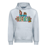 Heather Grey Happy Easter Easter Day Urban Hoodie - CowGirlArtShop