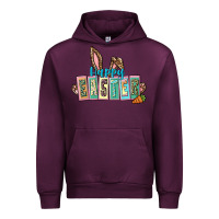 Mauve Wine Happy Easter Easter Day Urban Hoodie - CowGirlArtShop