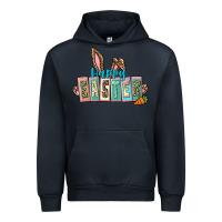 Navy Happy Easter Easter Day Urban Hoodie - CowGirlArtShop