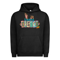 Pigment Black Happy Easter Easter Day Urban Hoodie - CowGirlArtShop