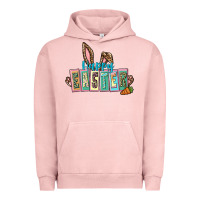 Pigment Salmon Happy Easter Easter Day Urban Hoodie - CowGirlArtShop